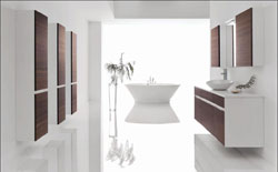 Contrastes en el baño con la colección Amplus, de Royobath